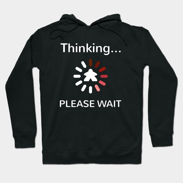 Analysis Paralysis Red Meeple Board Game Hoodie by Shadowisper